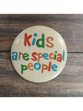 Kids Special People Button Pin Vintage Mercy Hospital Lapel Bag Gear